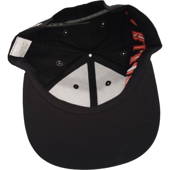 1990s Marlboro Side Script Bronco Snapback Hat Black Cap Logo Cowboy Vintage - Picture 7 of 9